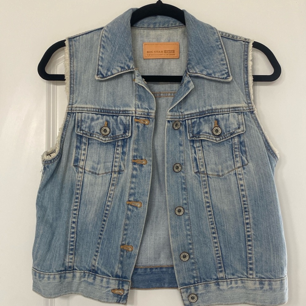 Big Star denim vest size Small